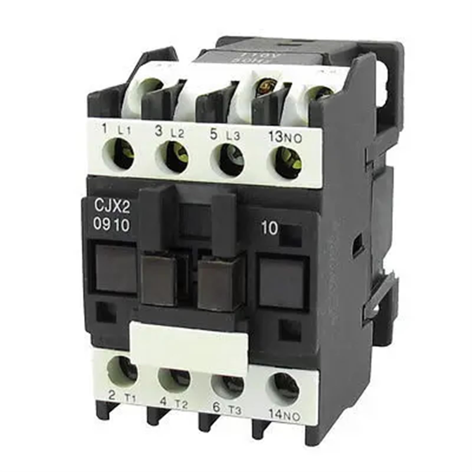 QEFHSVVZE 690V 20A 3 Phase 3P NO AC Contactor DIN Rail Mount 110V Coil CJX2-0910