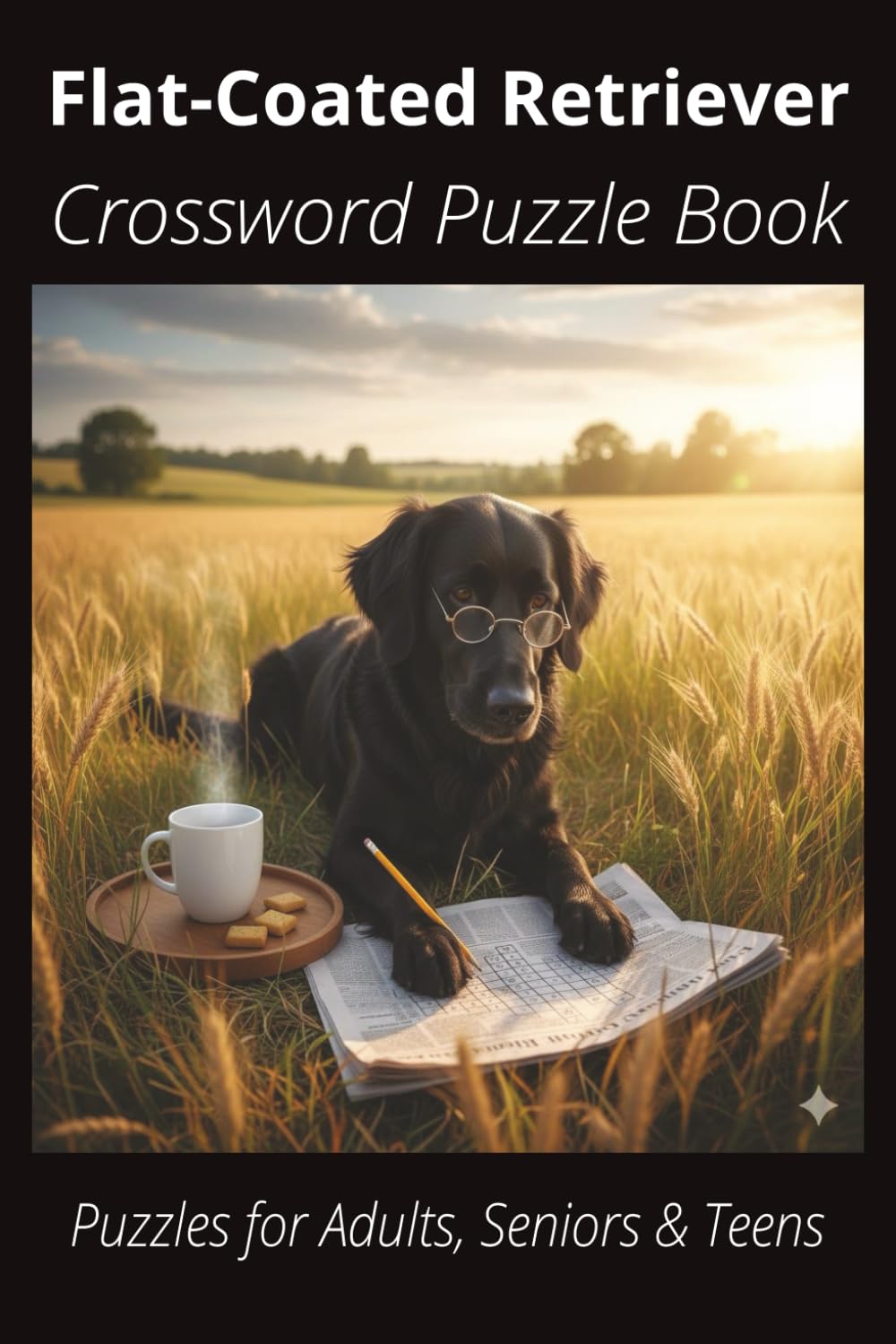 Flat-Coated Retriever Crossword Puzzle Book: Crossword Puzzles with Easy-to-Read Print About Flat-Coated Retrievers, Loyal Companions, Training, Fun ... Pet Lovers, Vacations, and Relaxing Moments