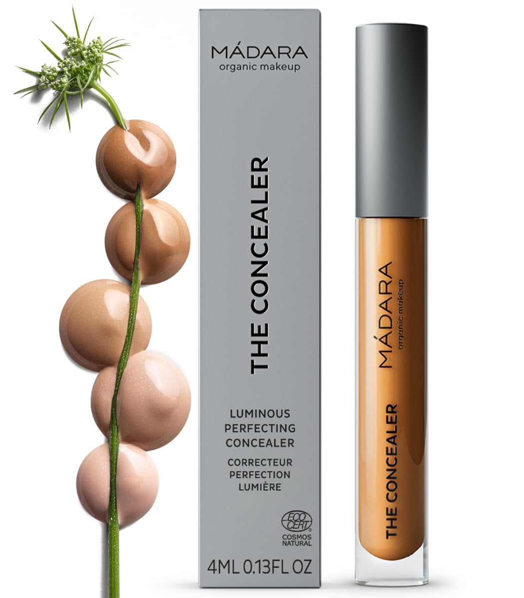 M DARA Organic Skincare Luminous Perfecting Concealer 55 HAZELNUT 4ml Dewy finish With hyaluronic acid Natural concealer for