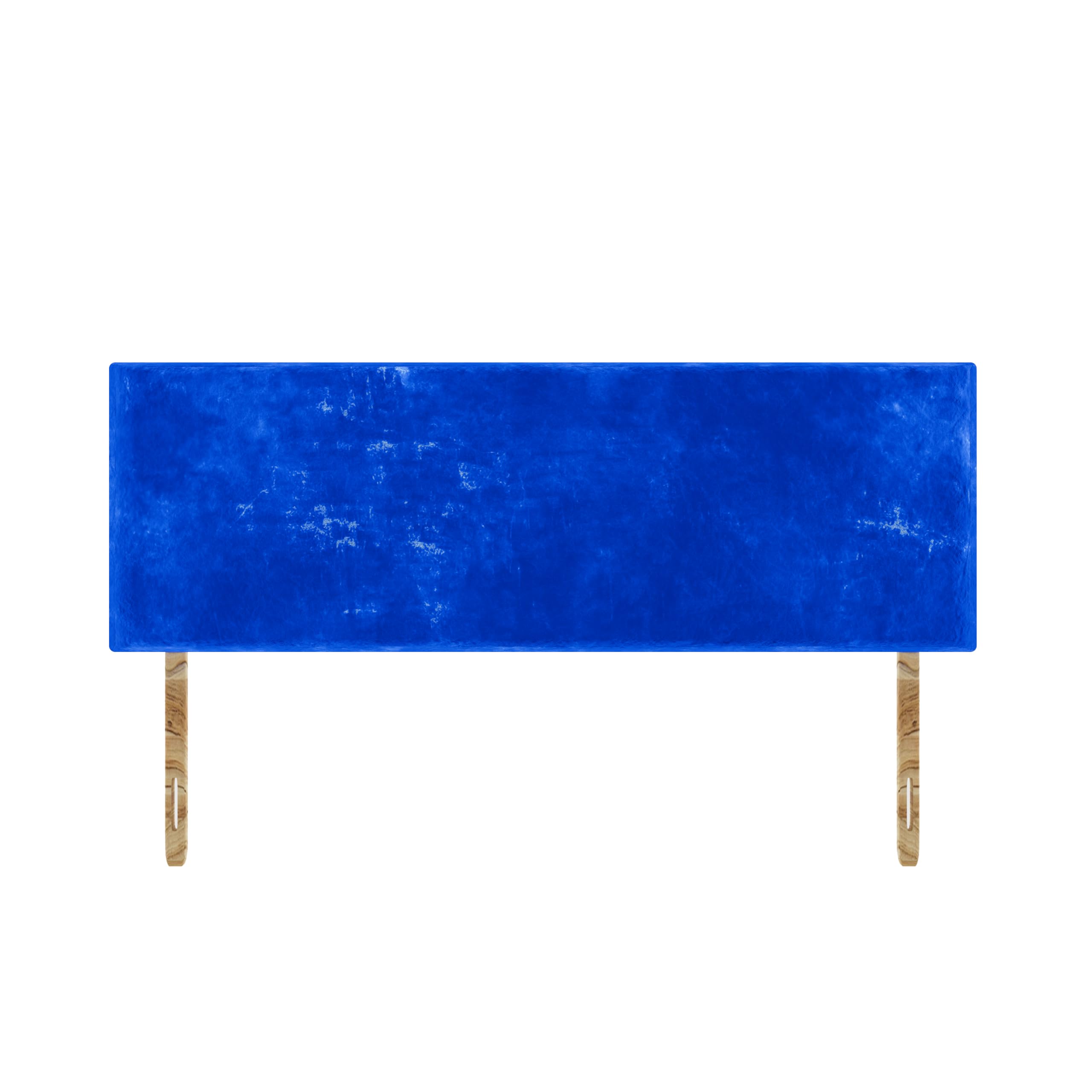 SANA SLEEP Plain Plush Velvet HeadBoard - Luxury 20" Upholstered Design for Divan Beds - Multiple Fabric Options for Bedroom and Hotel Furniture - 2FT6 Small Single - Royal Blue