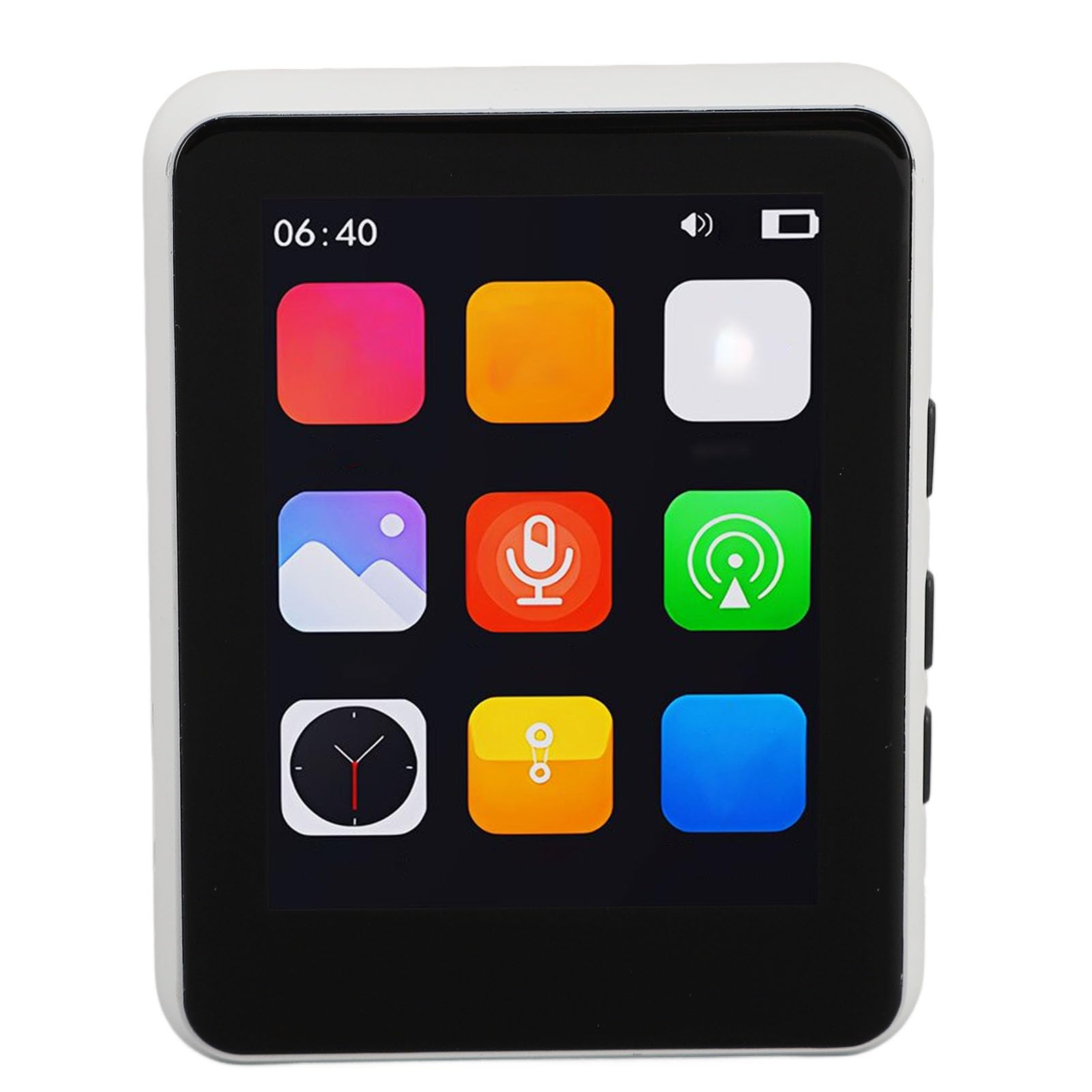 Cocoarm Lettore MP3 64GB con Altoparlante, Touch Screen 2,4in HiFi (WHITE)
