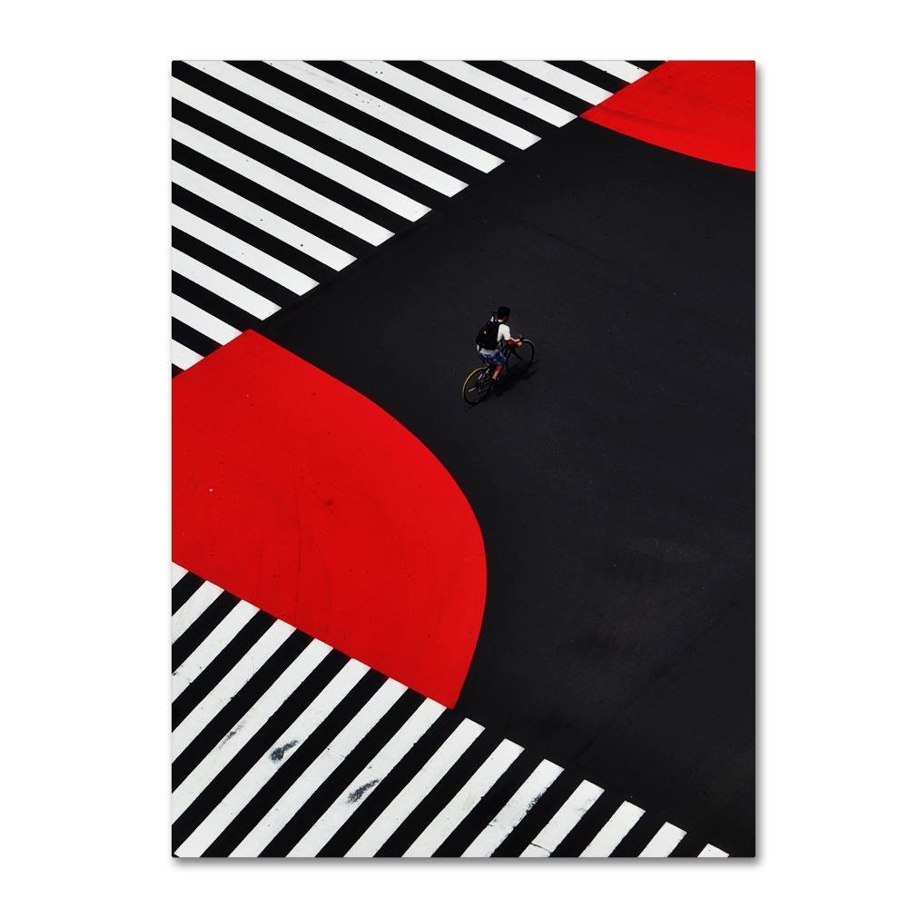 Along A Road by Keisuke Ikeda, 18x24-Inch Canvas Wall Art