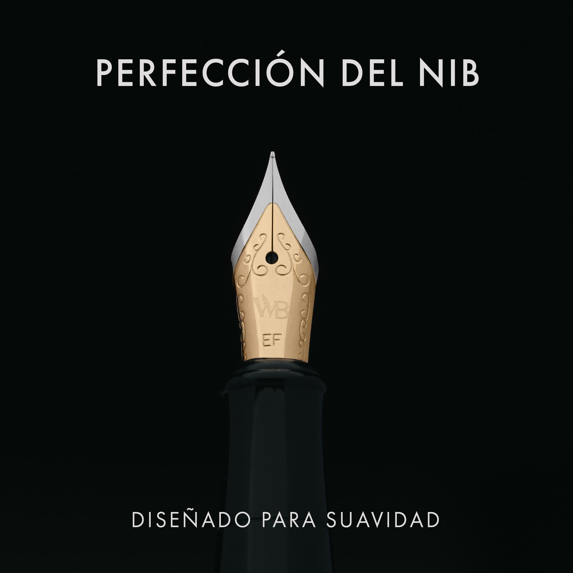 Fountain Pen Wordsworth & Black Juego De Regalo De Pluma Estilográfica, Incluye Botella, 6 Cartuchos, Convertidor De Recarga, 4 Puntas De Repuesto, Paquete Pluma Pilot
