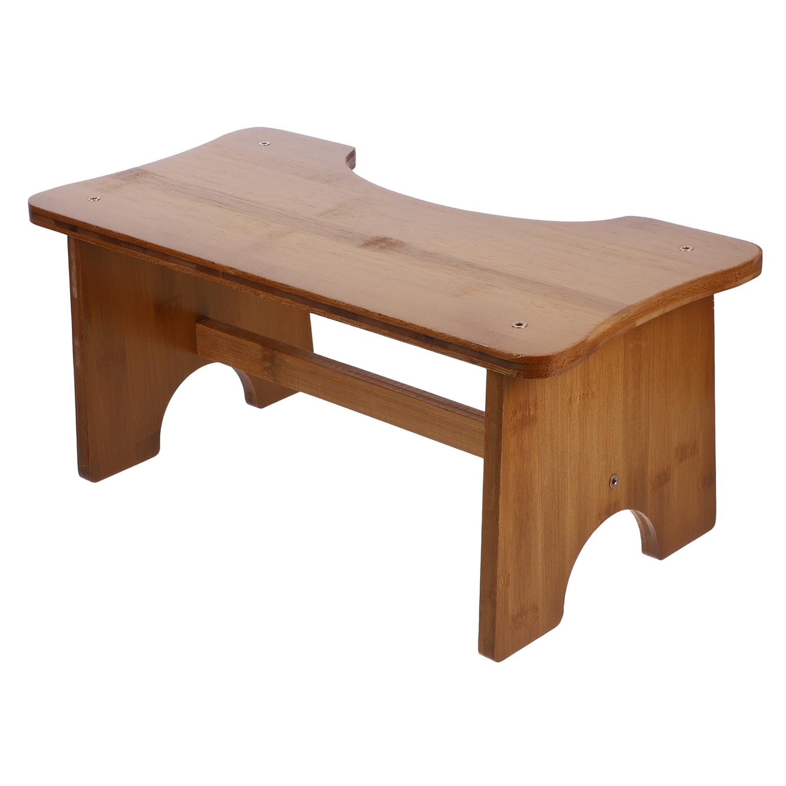 GALPADA Taburete para Asiento de Inodoro de Madera Estable y Fácil de Limpiar, Banco Rectangular para Baño Adecuado para Niños Baño