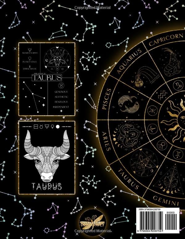 Miniatura 2 de Zodiac Coloring A Black Background Coloring Book