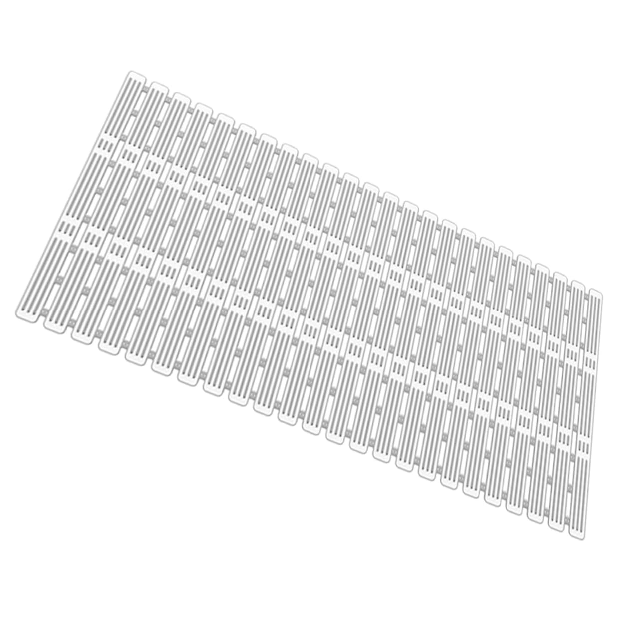 Tapis de bain antidérapant pour éviter les glissades grâce au drainage gris