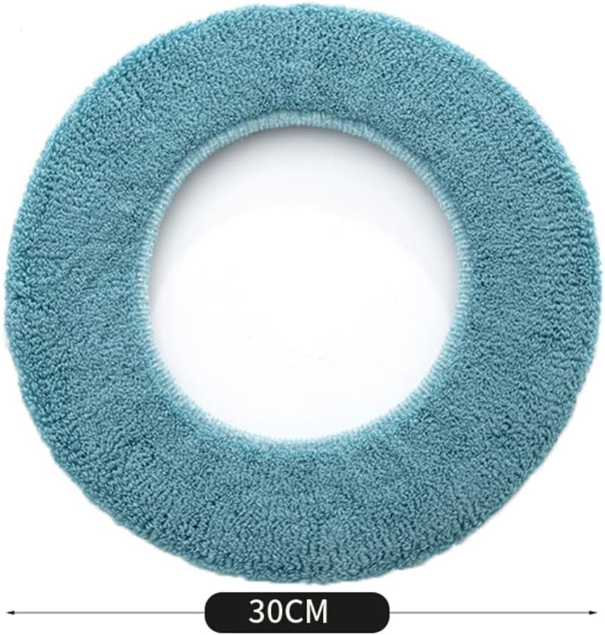 Housses de siège de toilette en tissu extensible gris violet vert - 3