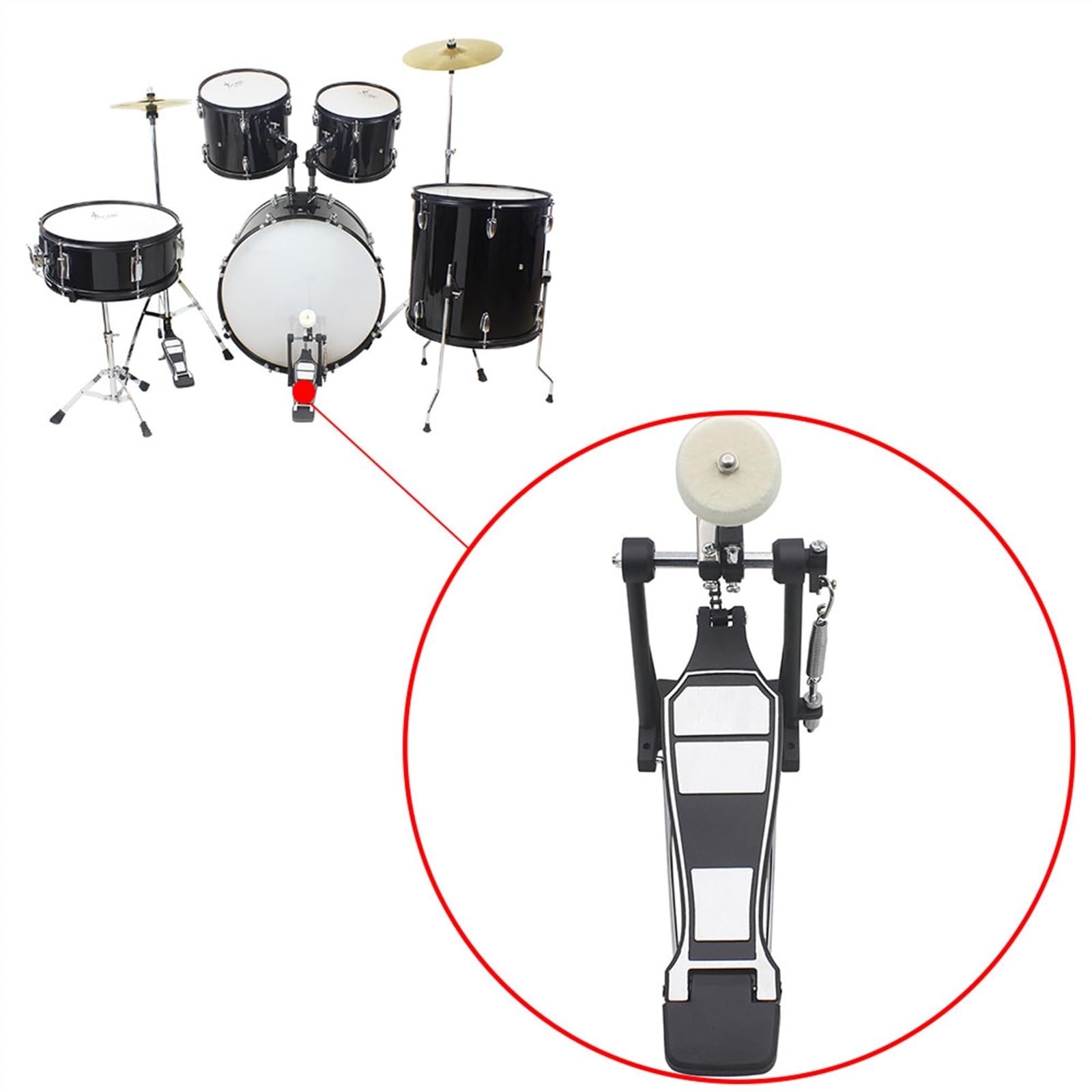 Pédale de grosse caisse Pièces Et Accessoires Pour Instruments À Percussion Pour Pédale De Grosse Caisse