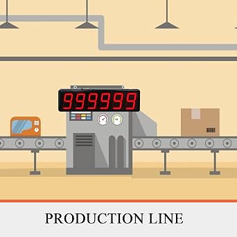 4in LED Digital Counter Infrared Sensor Digital Display Counter Count Up to 999999 for Production Line Factory School AC110-240V
