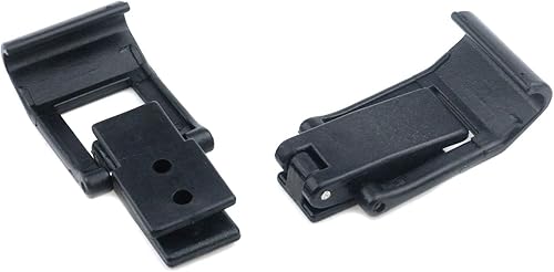 Miniatura 3 de T Tulead Pestillos negros de plástico POM para barcos de 3.4 x 1.44 pulgadas, paquete de 2 con tornillos