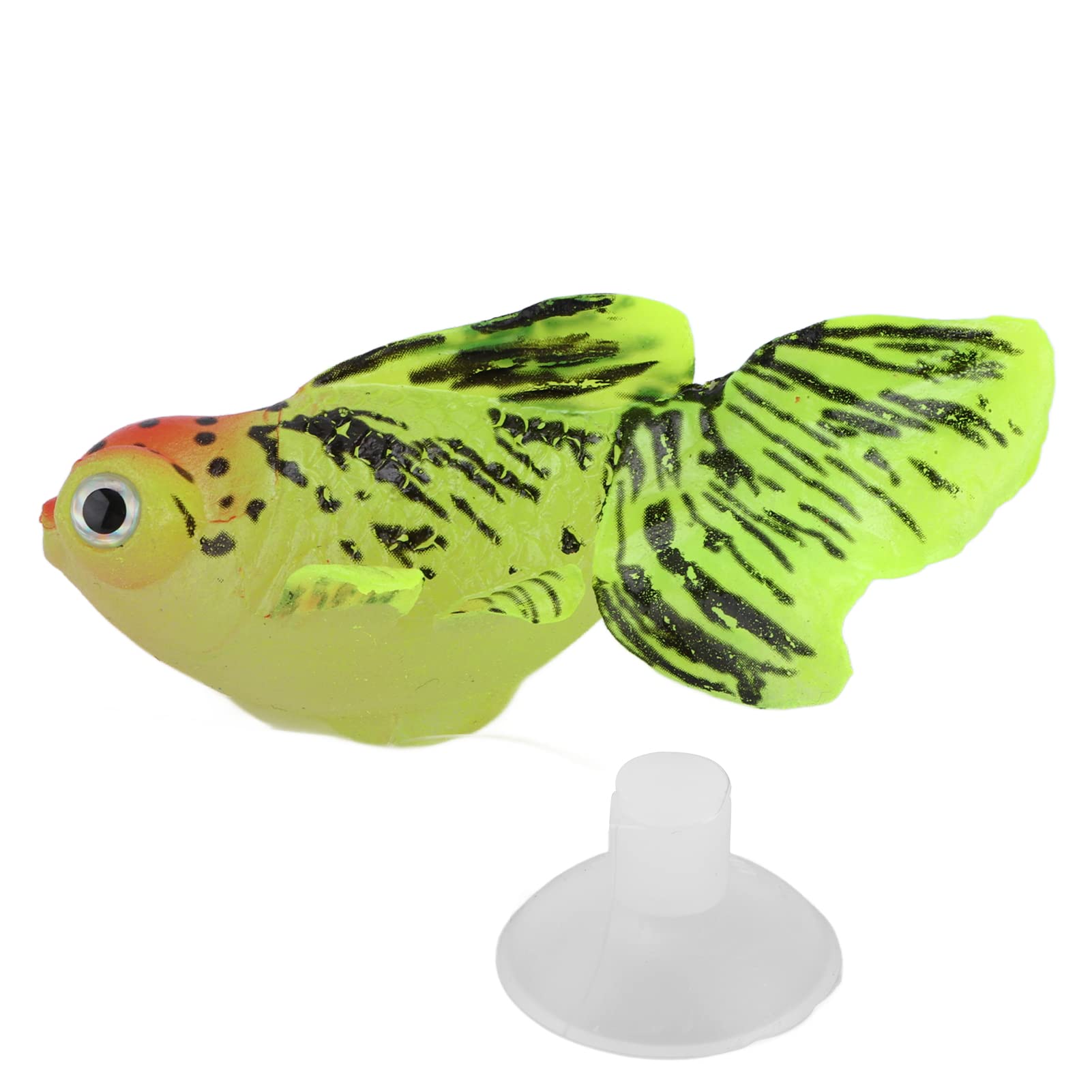 Pssopp Kunstmatige Gloeiende Vis Kunstmatige Siliconen Vissen Simulatie Goudvis Aquarium Siliconen Gouden Vis Aquarium Decoratie