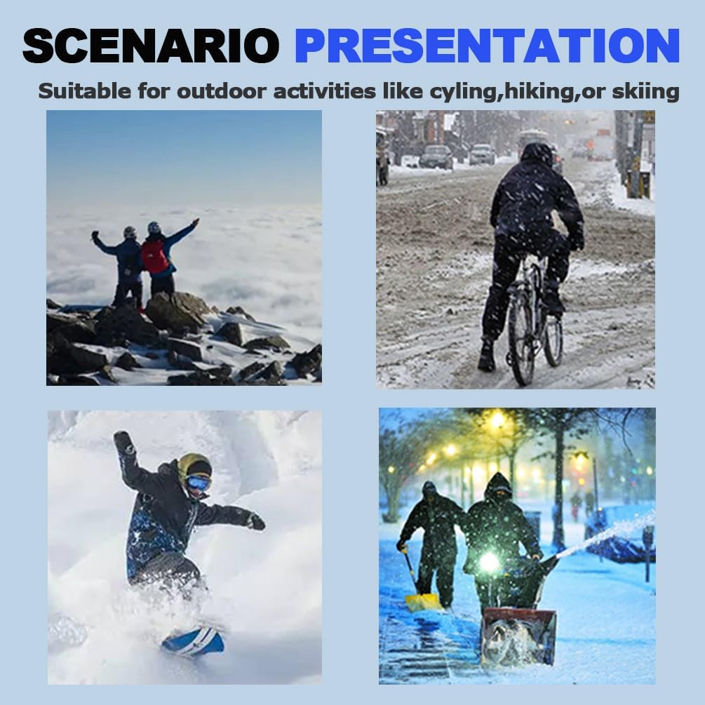 Tahbilk Ski Mask Fleece Balaclava,Windproof Face Mask Winter Warm Neck Cover Helmet Hood for Men Women - Image 5