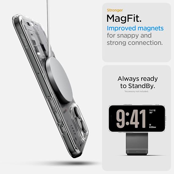 Spigen iPhone 16 Pro Max ile Uyumlu MagSafe Kılıf Ultra Hybrid Mag Fit Neo One - ACS08791
