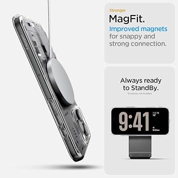 Spigen iPhone 16 Pro Max ile Uyumlu MagSafe Kılıf Ultra Hybrid Mag Fit Neo One - ACS08791