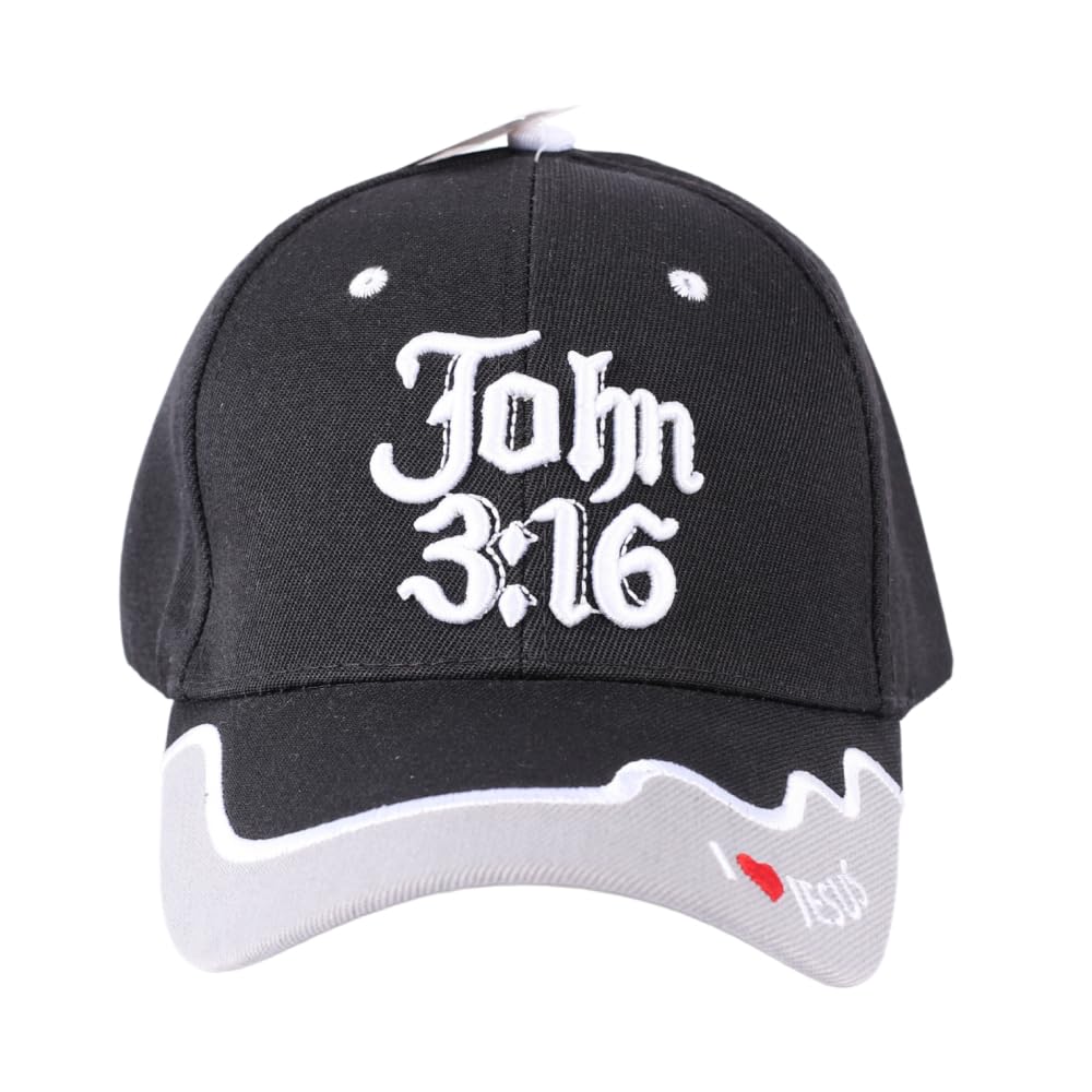 Swanson Christian Supply 111788 Cap - John 3-16 - Black