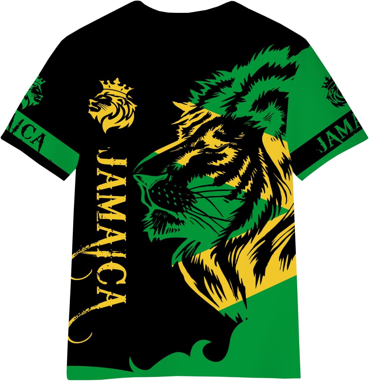 DFZ Boys Jamaica Flag T-Shirt 3D Print Vintage Tee Jamaica Jersey for Children's Top - Image 4