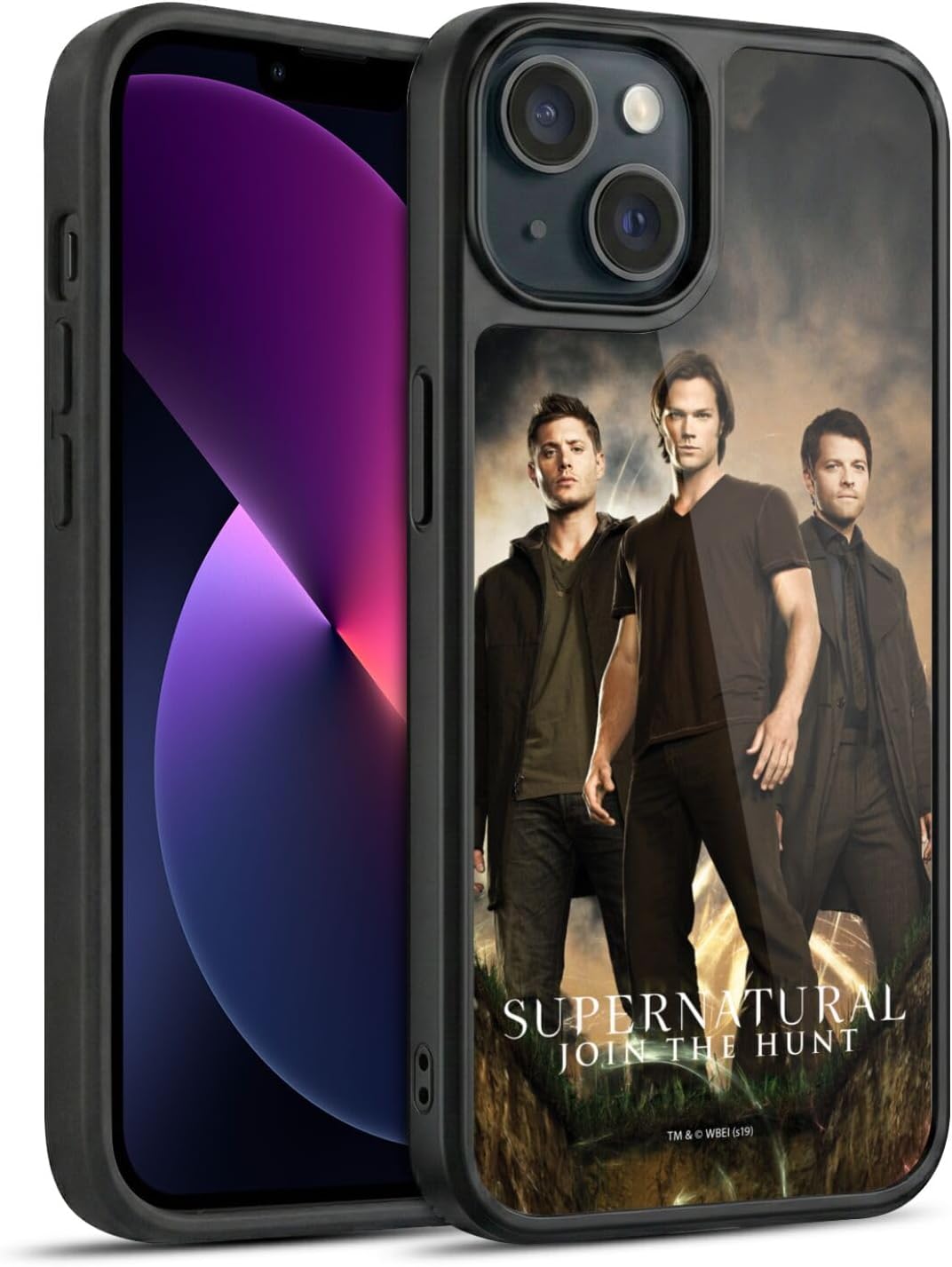 Head Case Designs Officially Licensed Supernatural Season 12 Group Key Art Gel Armor Case [Military Grade Drop Protection] Compatible with Apple iPhone 17