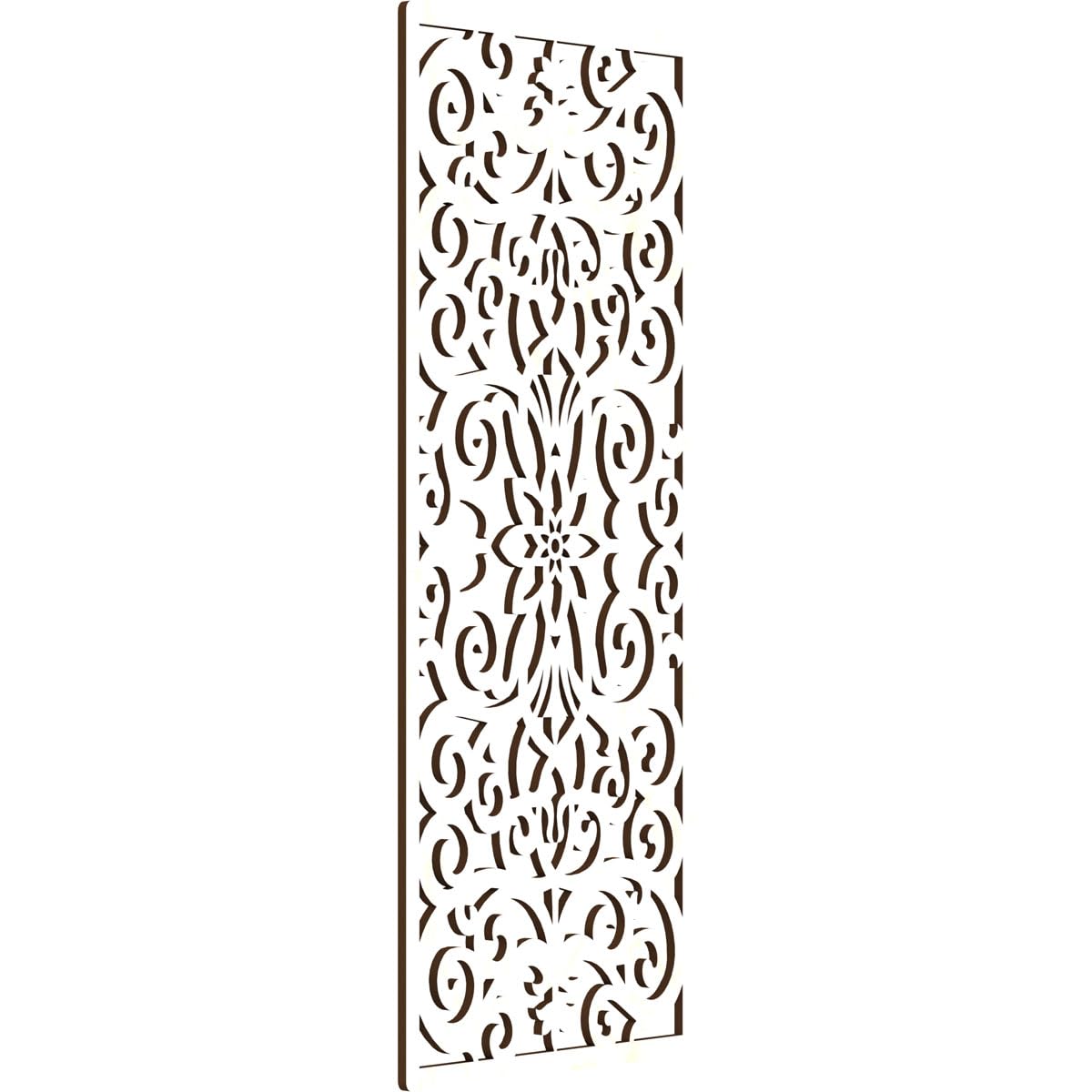 Buel Decorative Pierced Fretwork Wood Wall Panels, 13 3/8"W x 34 3/8"H x 1/4"T, Birch