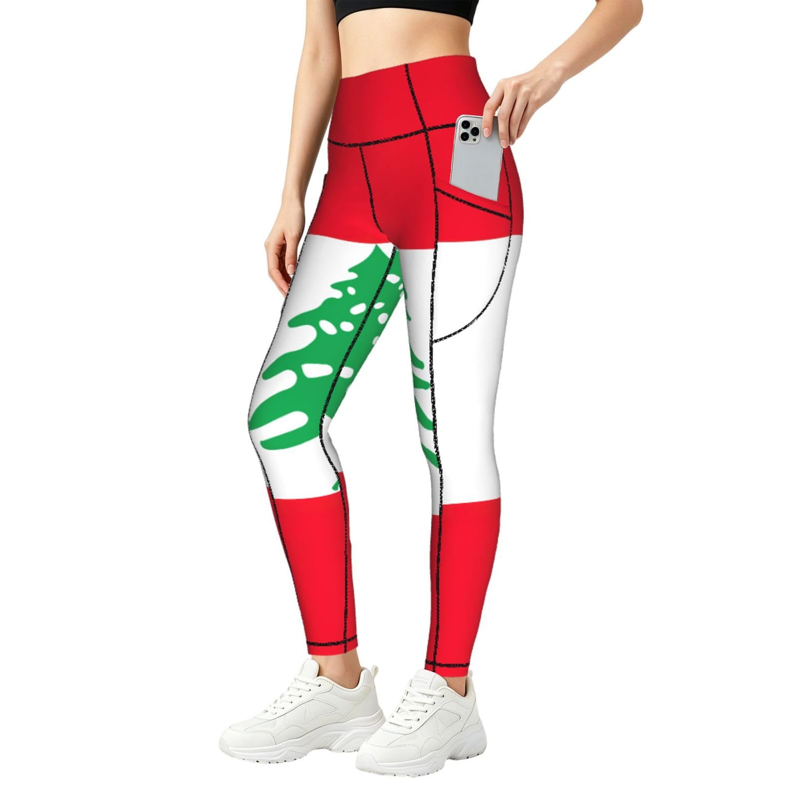 Leggings de Líbano para mujer y conjunto deportivo elástico diario 8