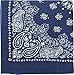 Military Army Trainmen Paisley Bandanas (Navy Blue - 27")