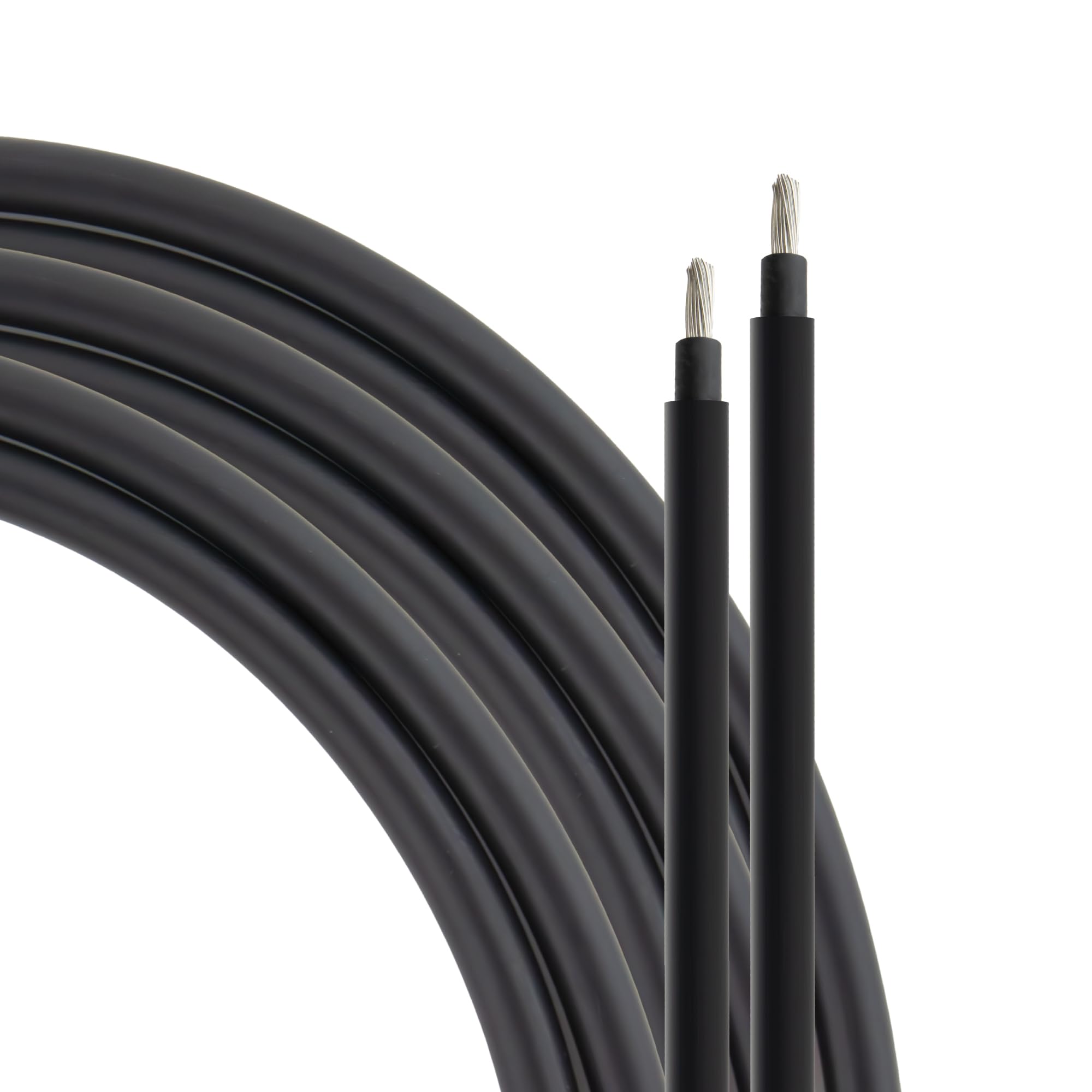 SeKi Cavo solare 4 mm² 20 metri H1Z2Z2-K nero cavo PV per pannelli solari; fino a 1500 V; flessibile, doppio isolamento, cavo in rame puro; anello