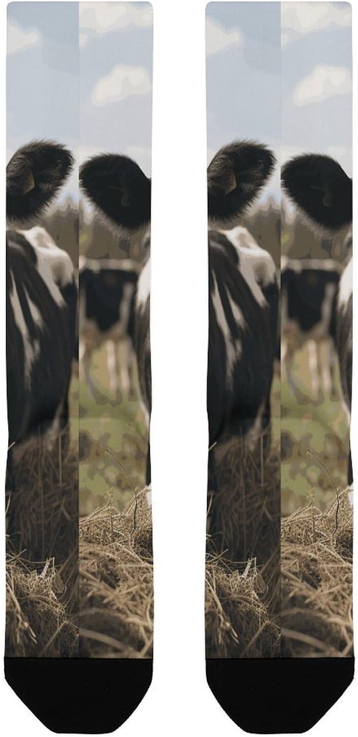 Knee High Socks Cows Long Tube Boot Seamless Toe