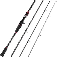 Varas de pesca Sougayilang Casting, guias de qualidade, varas de carbono de 24 toneladas para casting e spinning - duas peças