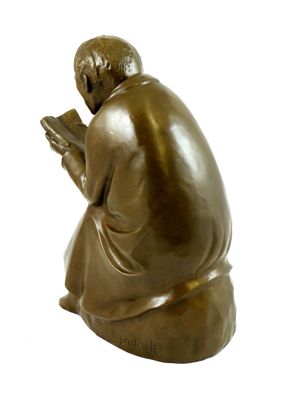 Kunst & Ambiente - Der Buchleser (1936) - Ernst Barlach Skulptur - Echte Bronze signiert - Bronzefigur Güstrow - Deko Figuren - Edel Statue