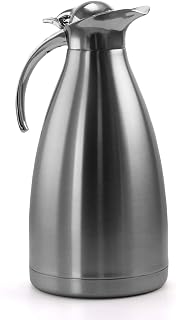 MegaChef 2L Deluxe Stainless Steel Thermal Beverage Carafe for Coffee and Tea
