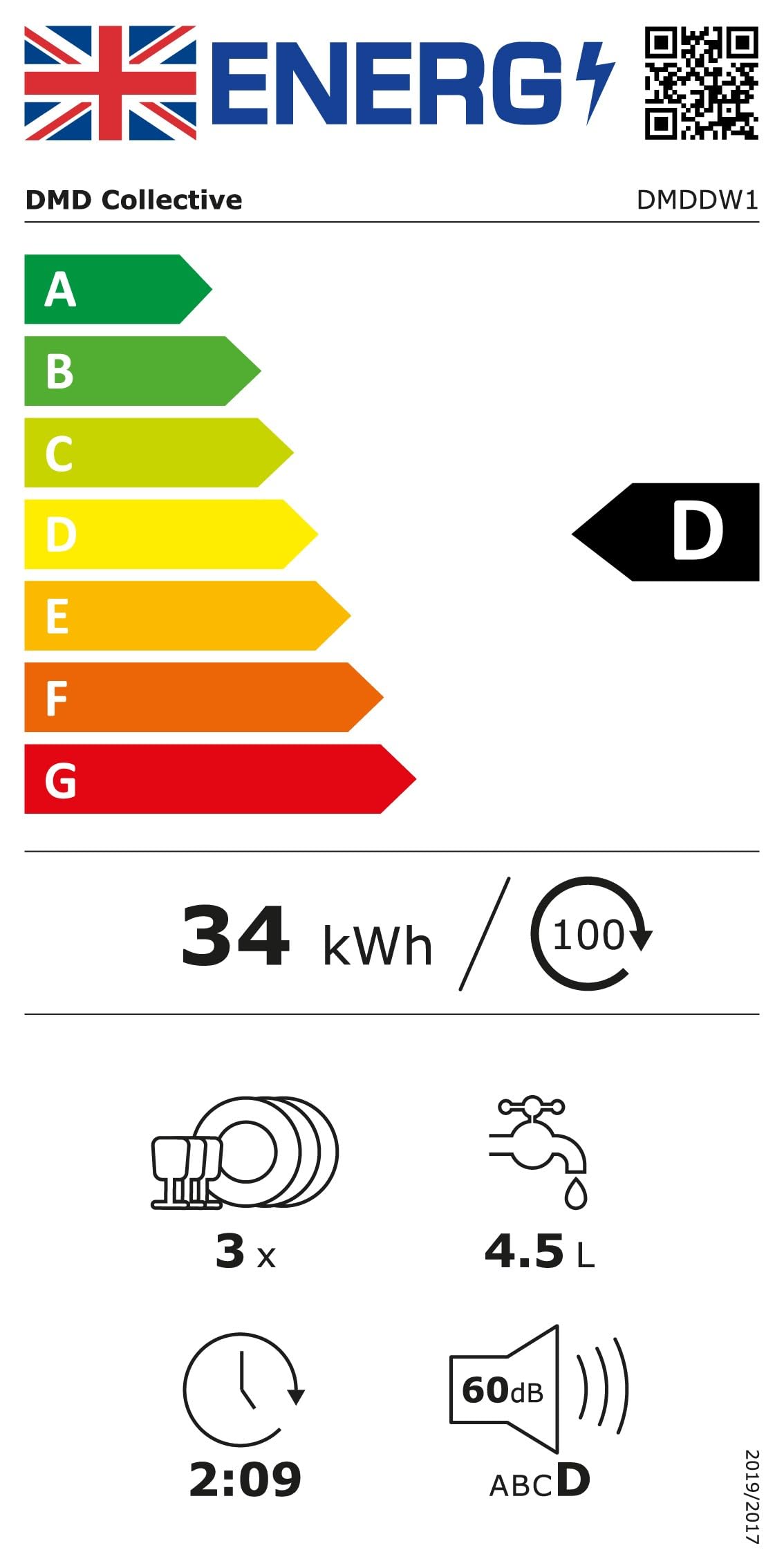 DMD Collective – Mini Table Top Dishwasher, Touch Screen Countertop Dishwasher, 5L Built-in Water Tank No Plumbing, with Touch Control, LED Display, Drying Cycle & Fruit Wash