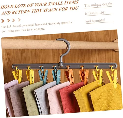 Miniatura 4 de STOBAZA Percha multiusos plegable para sombreros, colgador de brasier, colgador de ropa de bebé, colgador de pañales, gancho para sombrero,