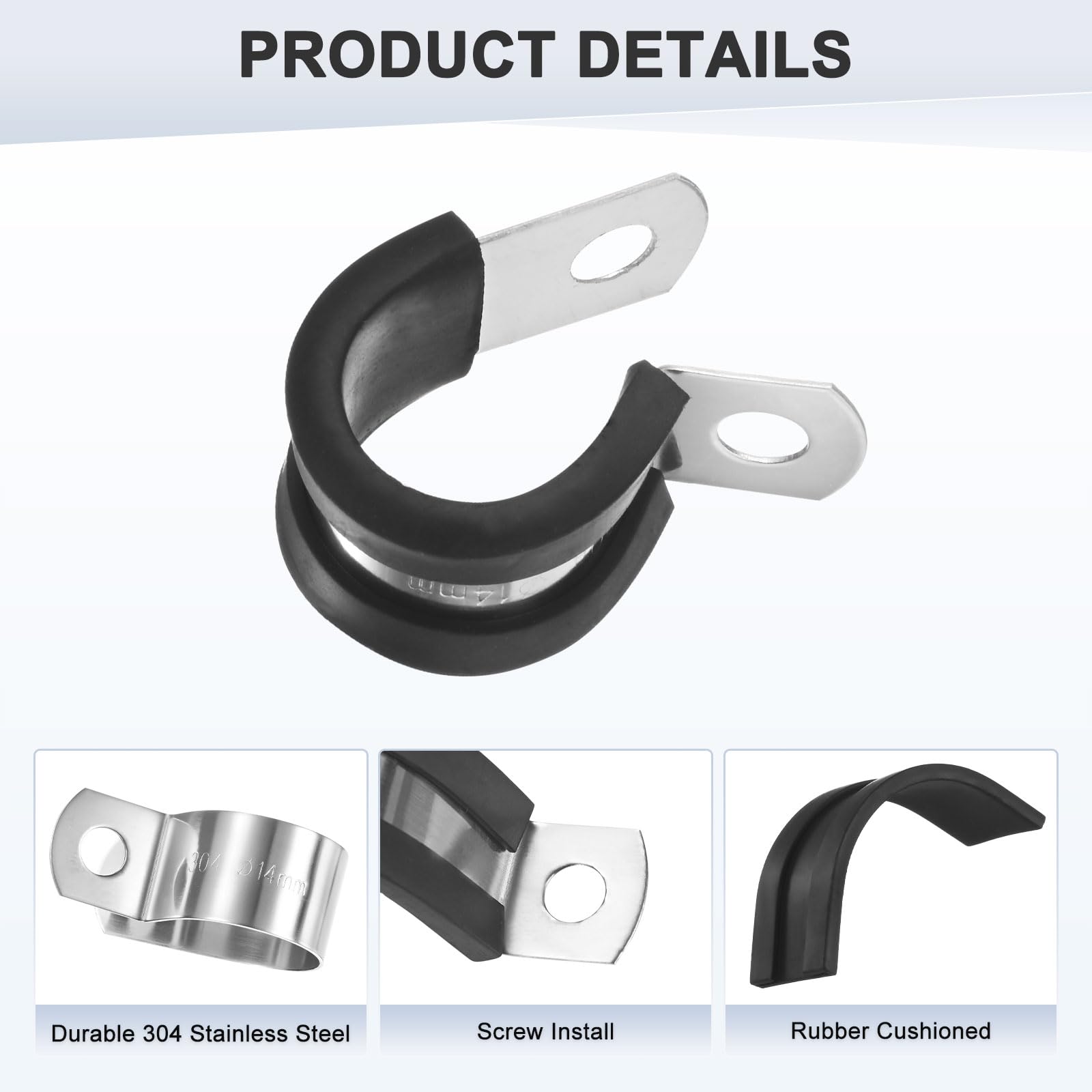 M METERXITY 20-Pack Cable Clamps - Image 2