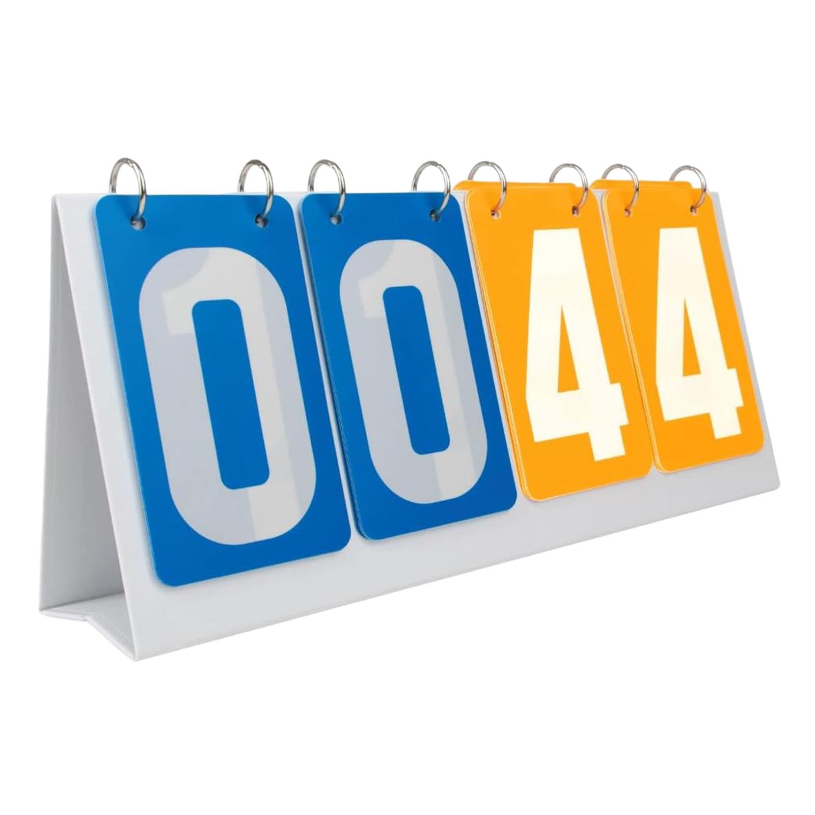 Flip Number Score Board sportowa tablica wyników do koszykówki, siatkówki, piłki nożnej, żółto-czerwona, 355 x 160 mm
