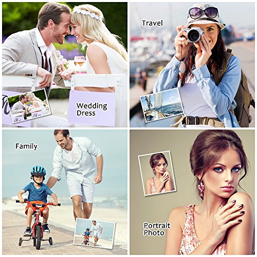 Uinkit 100 Sheets Inkjet Photo Paper Glossy 8.5x11 48lb 180Gsm Professional Photographic Paper Letter Size 8.5Mil Instant Dry Suitable for All Ink Printers