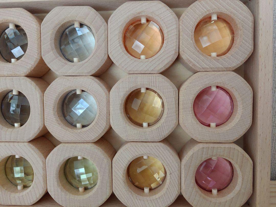 papoose パプース 積み木 12ウィンドウジェムブロック 安価