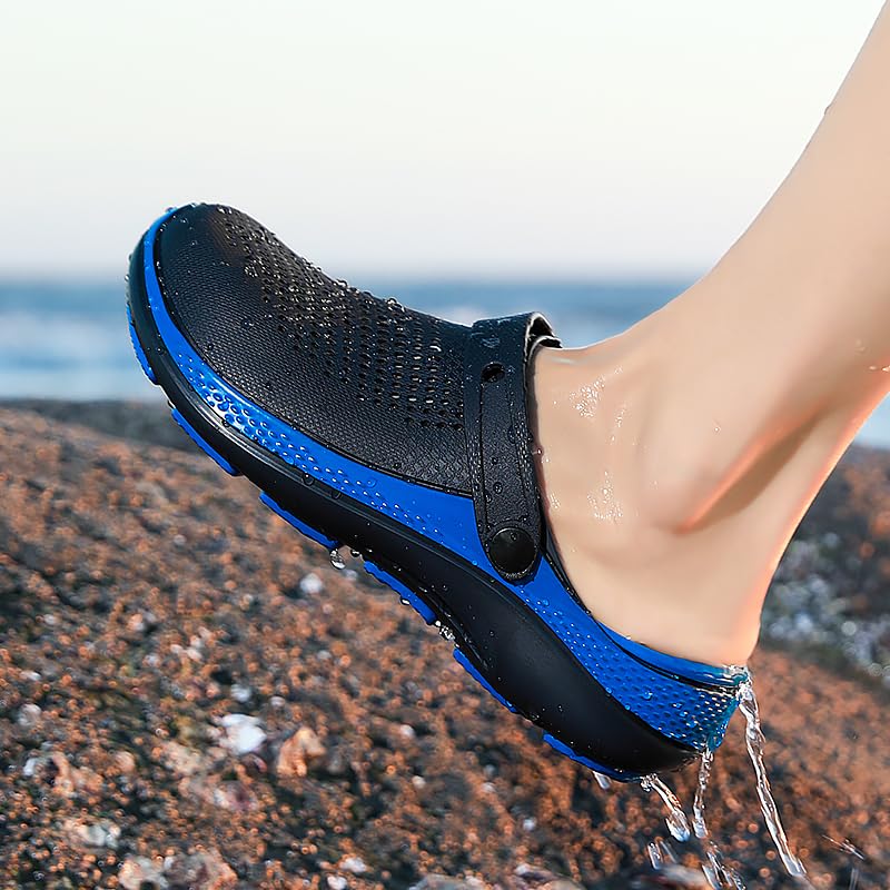 Image of Men's Clog Garden Shoes Adult Mule Outdoor Sports Sandals Summer Water Beach Shoes Casual Comfortable Fashion Breathable Slippers Lightweight
