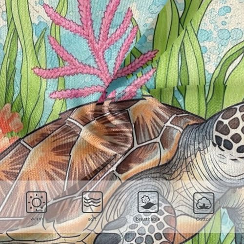 Toddler Underwear Floral 2t Cotton Little Girl Panties Stylish Briefs Kids Undies Vintage Sea Turtle Plants3