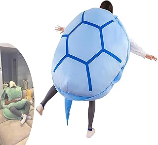 Generisch Almohada multifunción con concha de tortuga gigante, para adultos, color azul, 60 cm