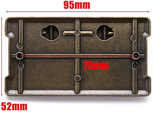 Miniatura 2 de DUDUA 2 manijas vintage de bronce antiguo para cajón, perillas para armario, puerta, muebles, cajones, herrajes de misión de mano de bronce