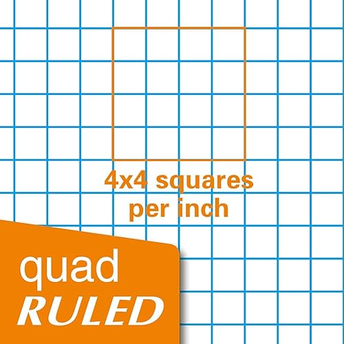 Miniatura 3 de KAISA hojas de repuesto, hojas sueltas cuadriculadas, 8 x 10.5 pulgadas, hojas con 3 agujeros perforados para carpetas de 3 anillas, 150 hojas por