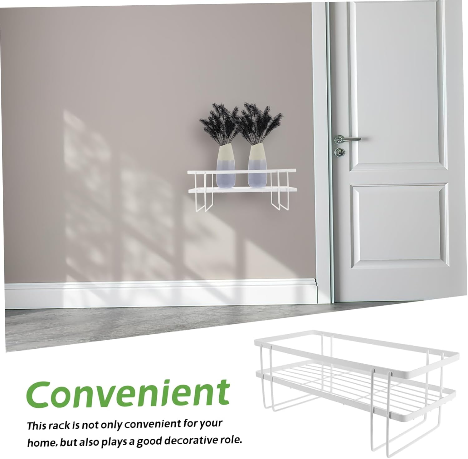 STOBAZA Bathroom Over Toilet Rack Easy Mounting Large Capacity Damp for Toiletries Cosmetics Towels