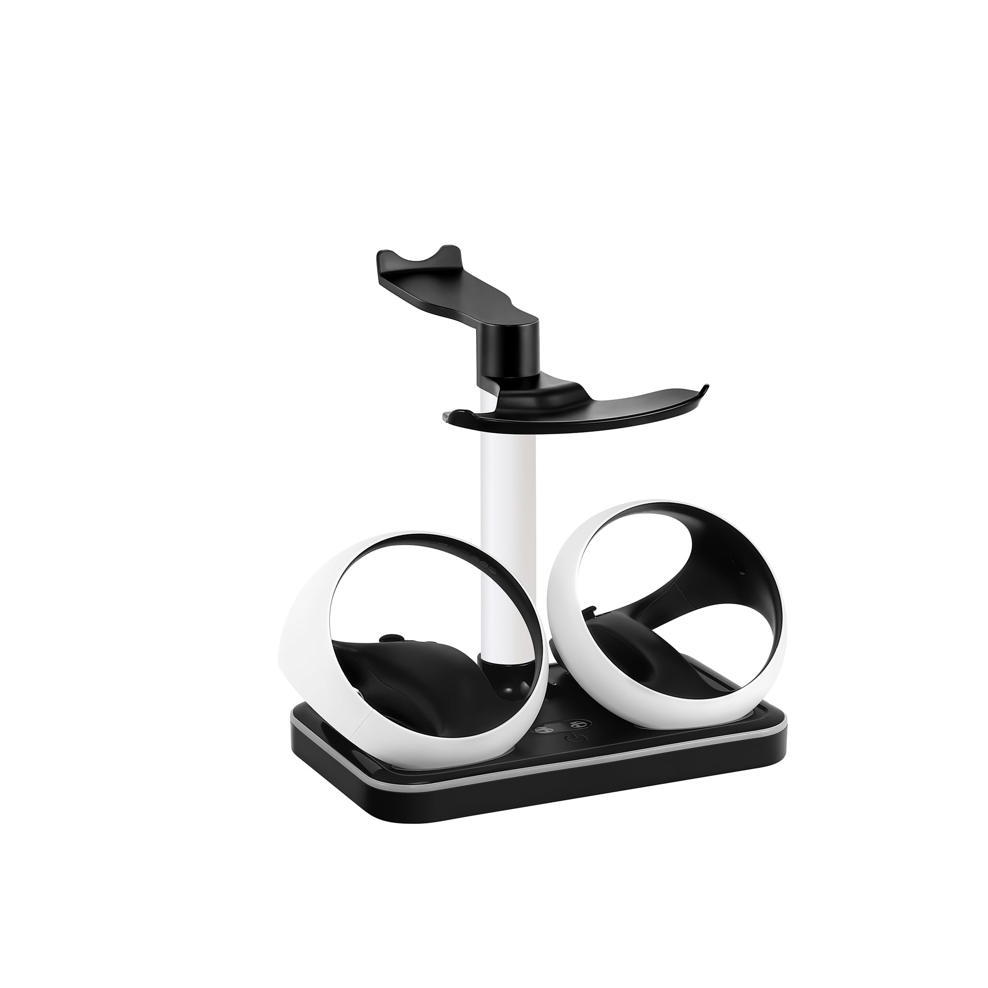 Base de Carga magnética con luz RGB para PS5 VR2 VR2 Gafas Auriculares Soporte Cargador Base (Black)
