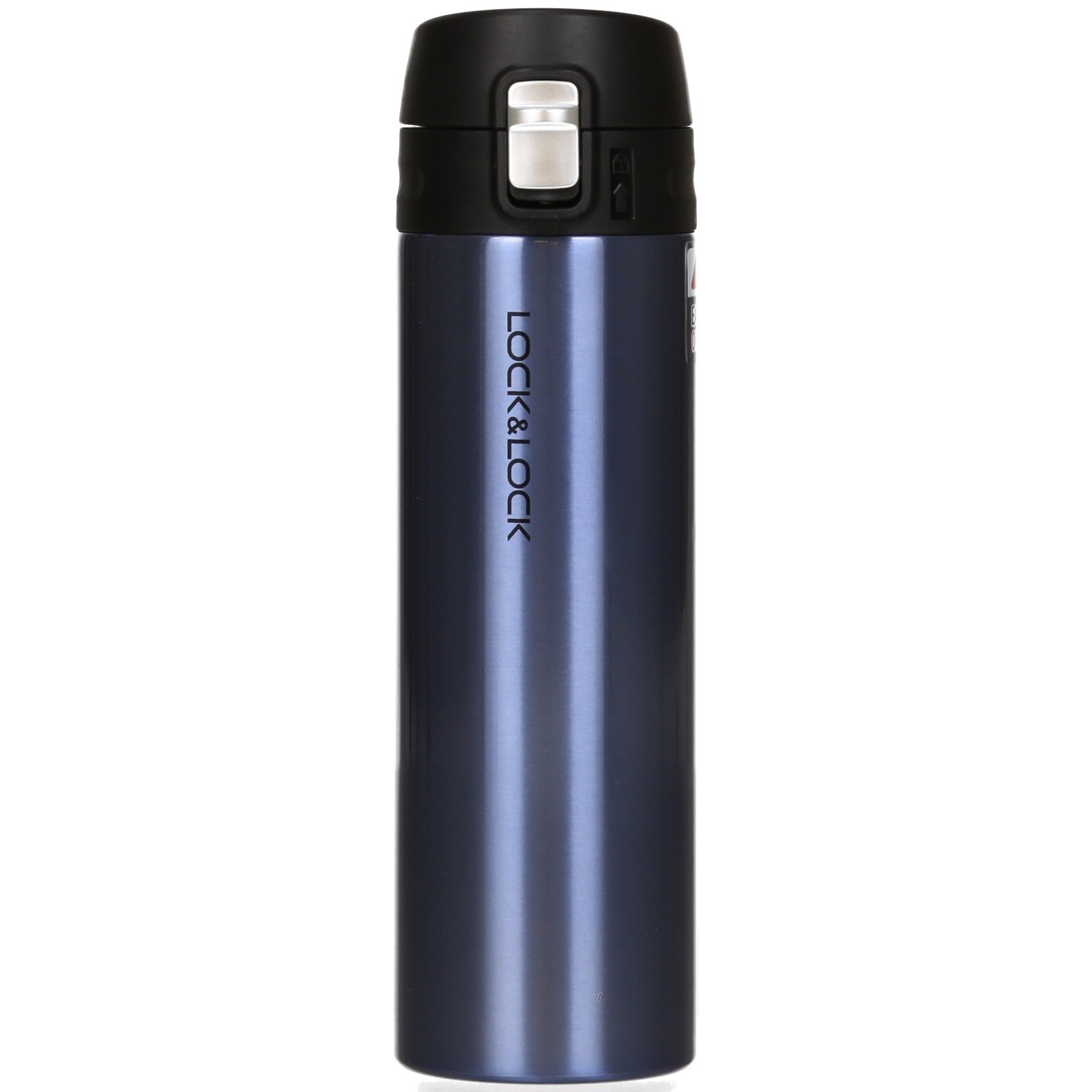 Lock & Lock One Touch Cup - Borraccia Isotermica con Chiusura Ermetica - Bottiglia Termica in Acciaio Inox Doppio Strato, No BPA, 500ml, Oro Zaffiro
