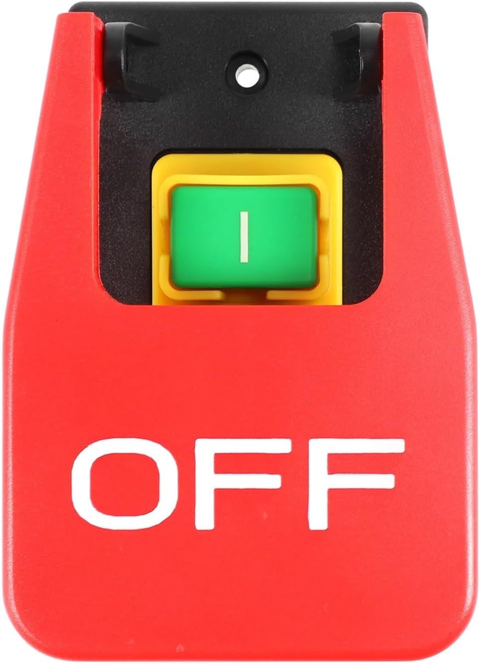 Off-On Red Cover Emergency Stop Push Button Switch 16A Power-Off/Undervoltage Protection Electromagnetic Start Switch
