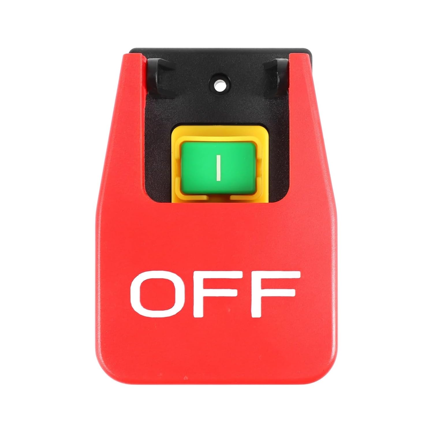 Off-On Red Cover Emergency Stop Push Button Switch 16A Power-Off/Undervoltage Protection Electromagnetic Start Switch