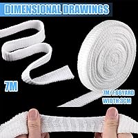 Vista 2 de Vendaje tubular Vendajes elásticos de red 7M gasa tubular transpirable vendaje para heridas Retenedor de vendaje elástico Soporte de vendaje