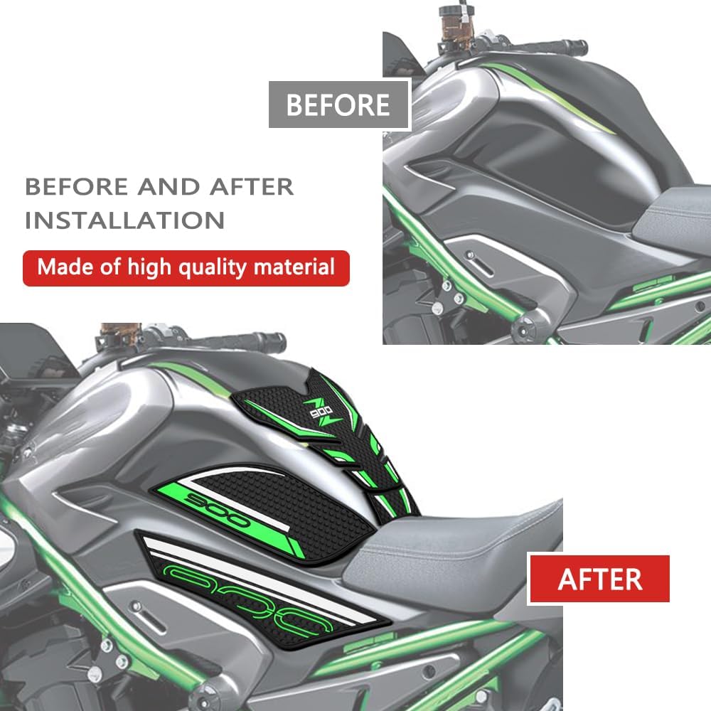 for Z900 z900 2025 New Accessories Motorcycle Frosted Fuel Tank Sticker Thickened Fuel Tank Protection Sticker Tank Stickers Tank Pads Tank Grip (A)