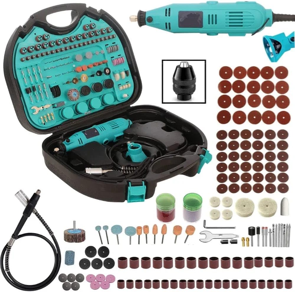 See full amazon price history chart for VENEKETY Multifunctional Mini Rotary Die Grinder Kit with Flexible Shaft and 252 Pieces of accessories with 3 mm chuks 6 months warranty VENEKETY Multifunctional Mini Rotary Die Grinder Kit with Flexible Shaft and 252 Pieces of accessories with 3 mm chuks 6 months warranty (B0CDH218SF) Amazon Price History, Amazon Price Tracker