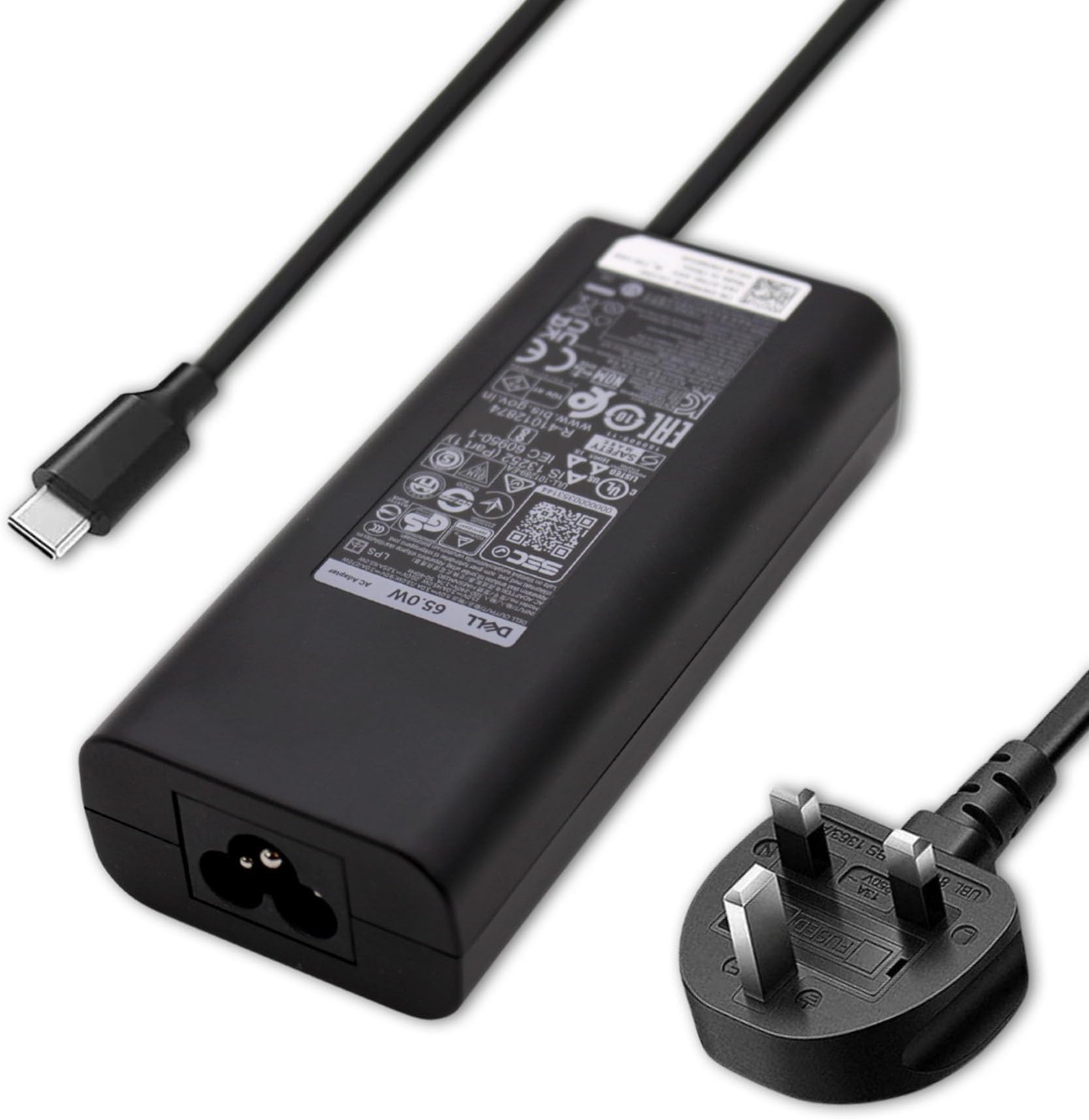 XPS 13 Plus 9320 65W USB-C Power Adapter Charger Part Number VT148 WMDHR HA65NM190