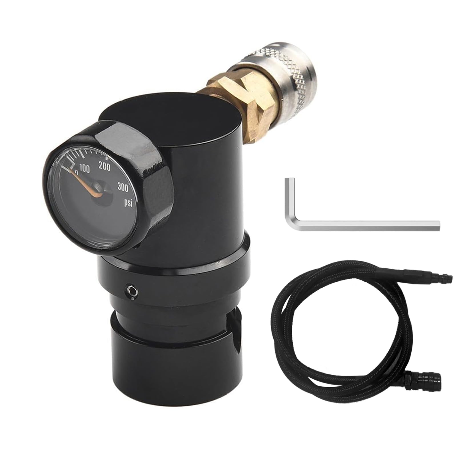 Compresor De Aire Pcp Para Paintball, Regulador De Tanque De Aire, Regulador De Aire Hpa Micro Mr, ManóMetro De 2000 Psi, Regulador De Tanque De Aire De Paintball E Indicador De VáLvula